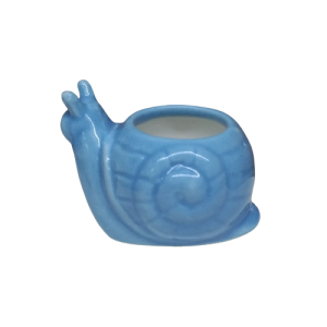 SNJ3 (ceramic snail jar- light blue)