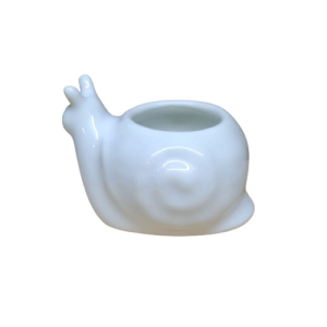 SNJ4 (ceramic snail jar- white)