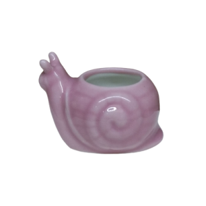 SNJ5 (ceramic snail jar- pink)